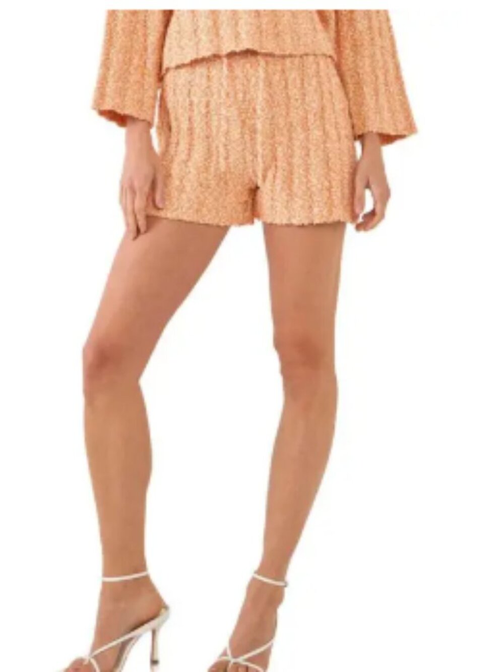 Free the Roses Cozy Cable Knit Shorts Size Small NWT